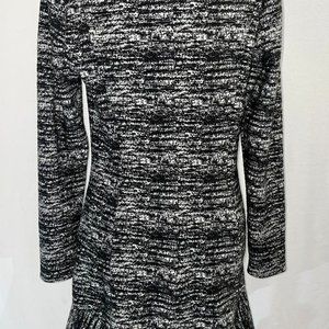 Black and white Banana Republic Dress with Peplum hem